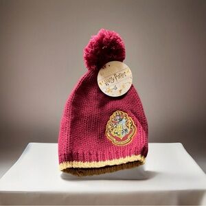 Harry Potter Burgundy Knit Beanie with Pom Pom, Draco